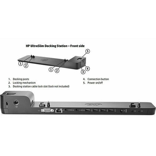 HP 2013 UltraSlim Docking Station for Elitebook 800 Series with charger and lead
