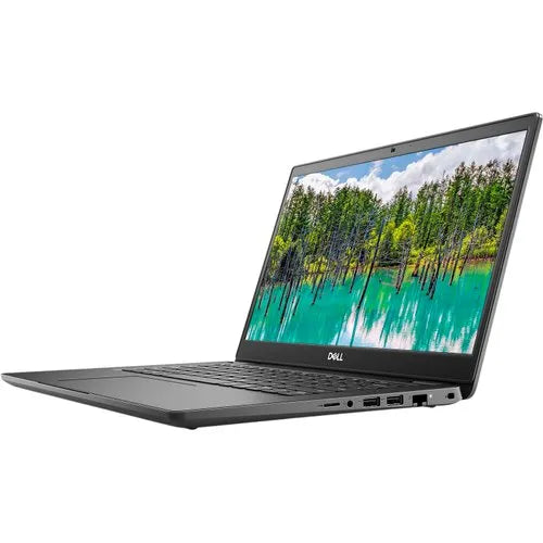 DELL LATITUDE 3410 open and switched on.