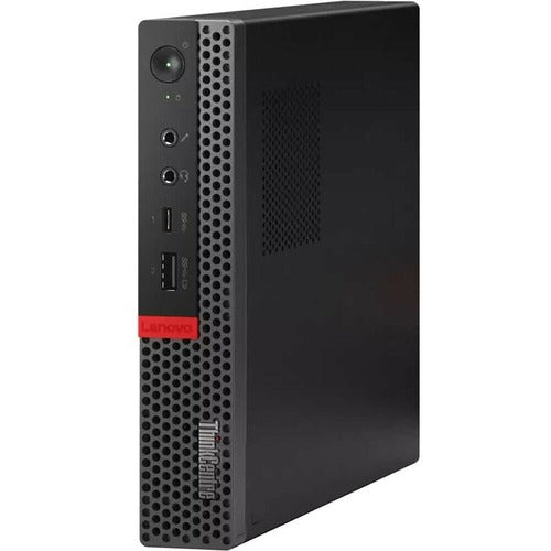 Black Lenovo ThinkCentre M920Q.