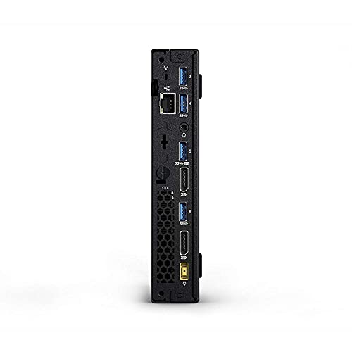 Lenovo ThinkCentre M900 in black, from the back.