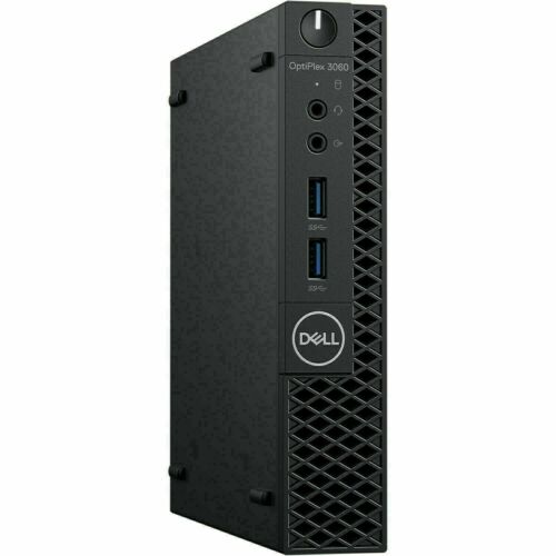 Black dell optiplex 3060 micro PC.